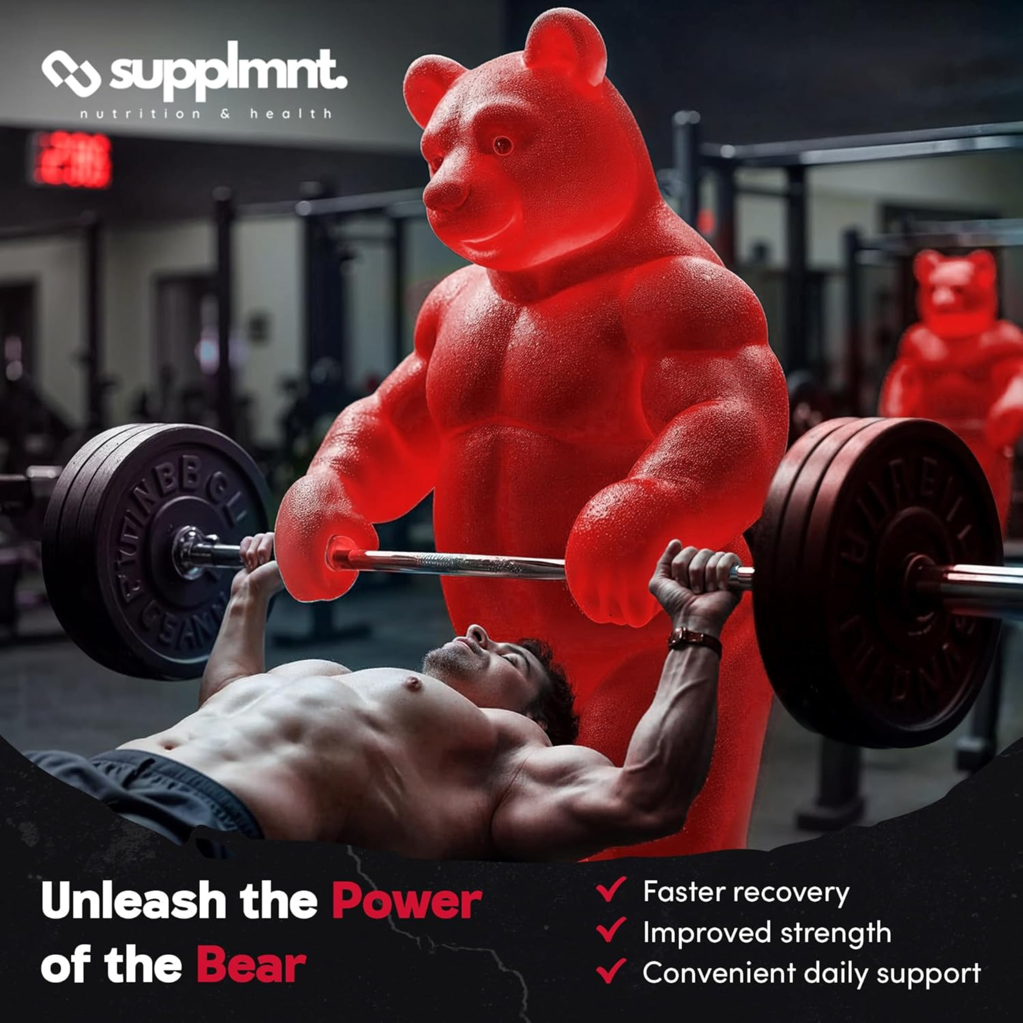 Supplmnt. Creatine 1 x Cola 1 x Strawberry Gummies 60 Days