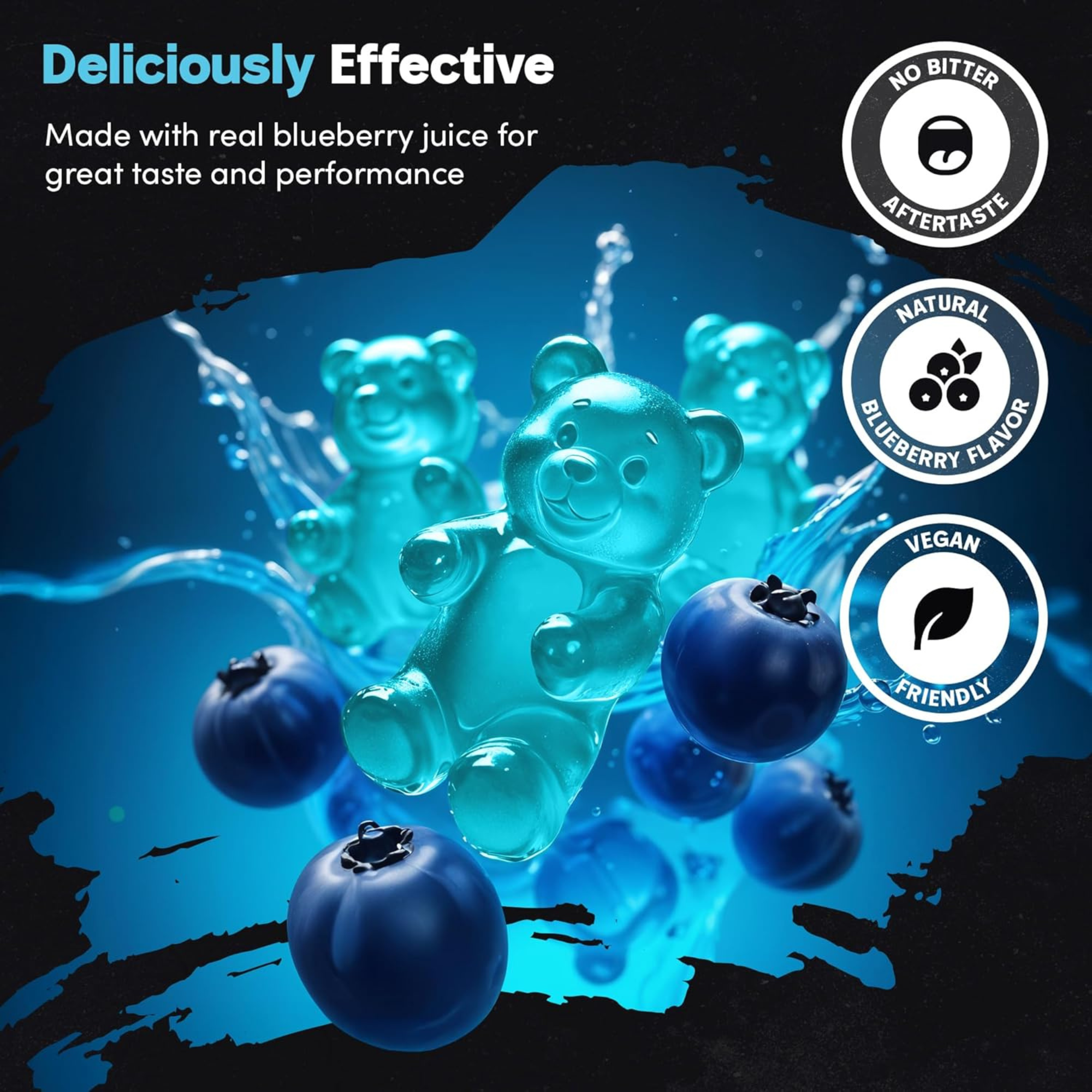 Supplmnt. 2 x Creatine Blueberry Gummies 60 Days