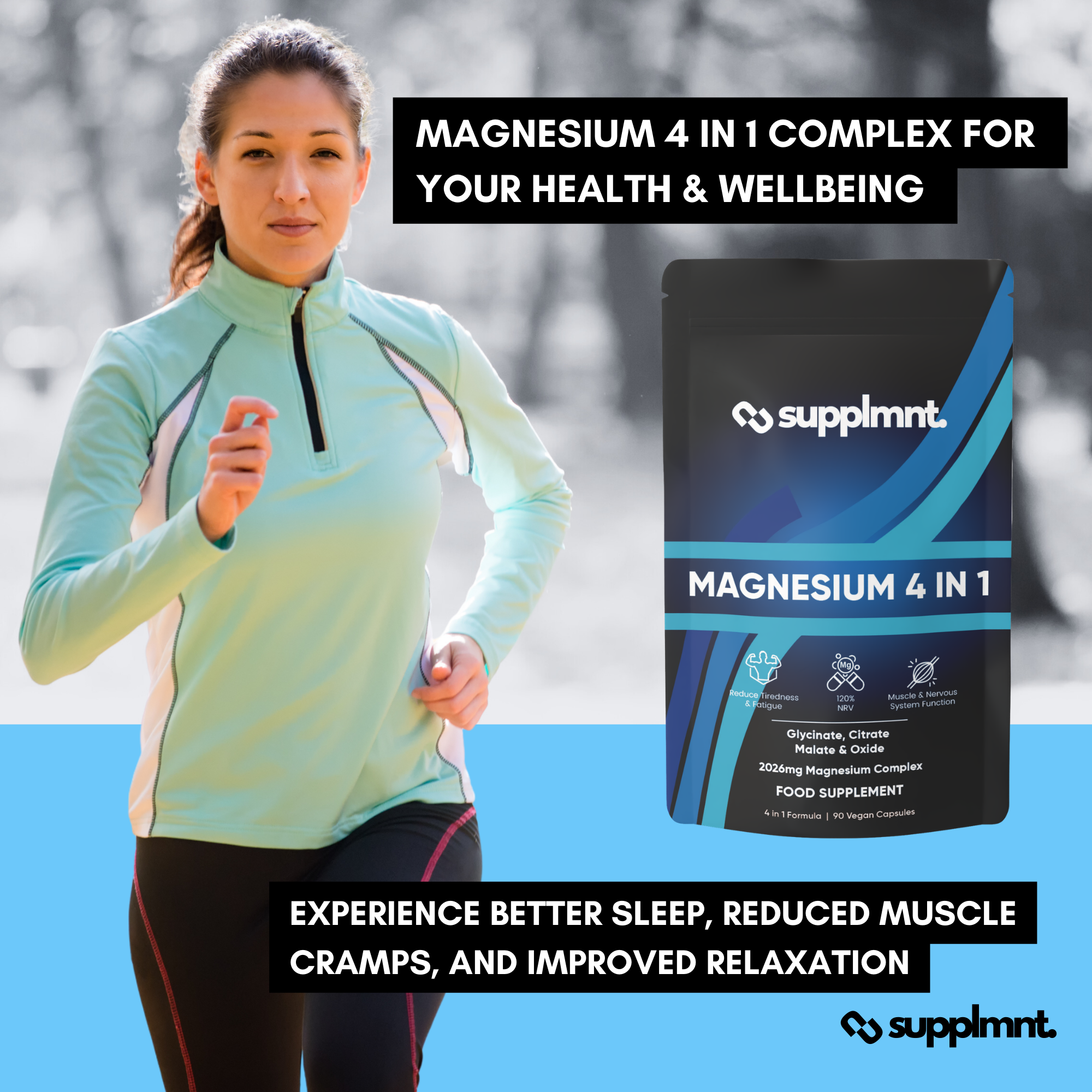 Supplmnt. Magnesium 4in1 Complex Capsules 45 Days
