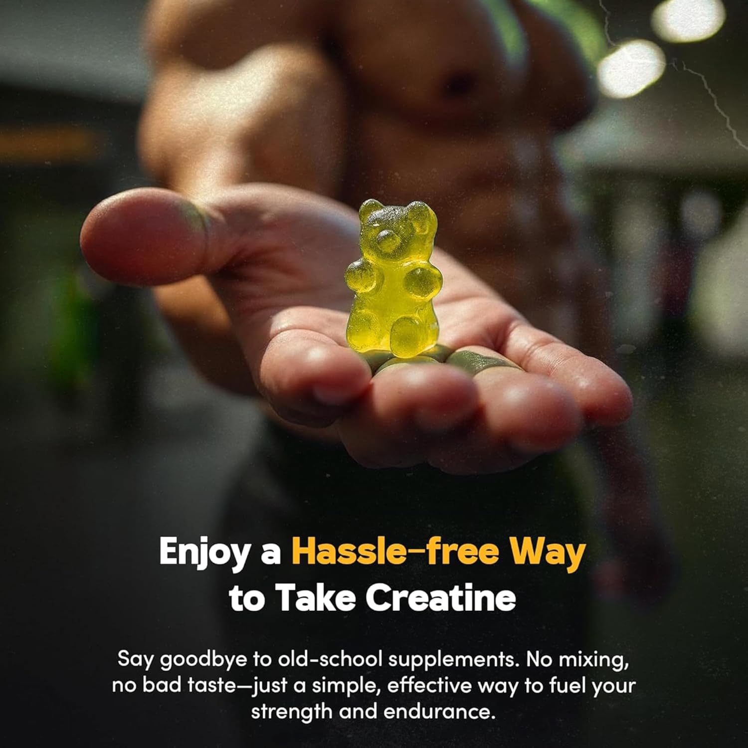 Supplmnt. Creatine Pineapple and Blue Raspberry Gummies 60 Days