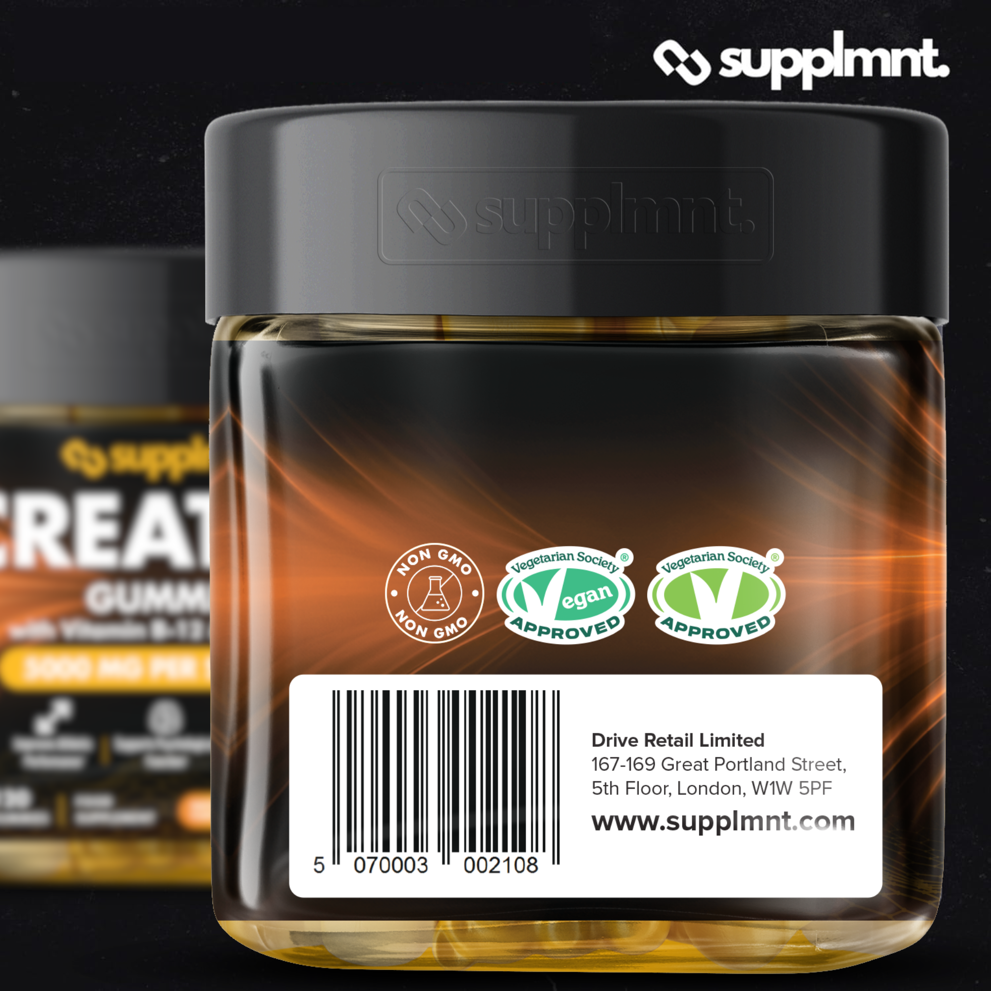 Supplmnt. Creatine Blueberry and Pineapple Gummies 60 Days