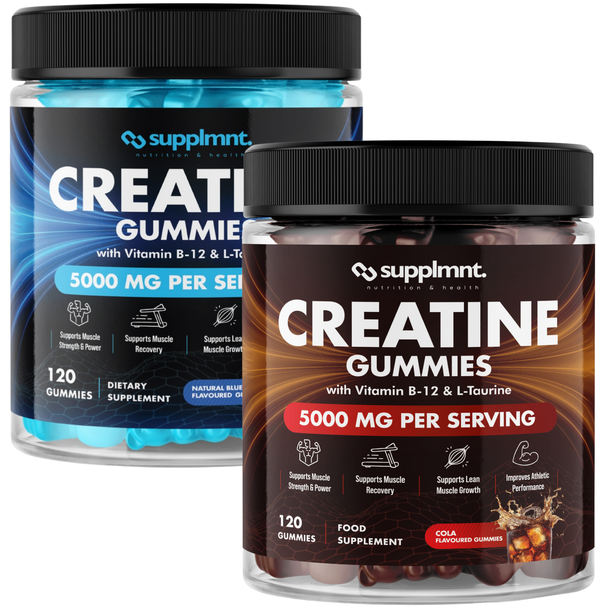 Supplmnt. Creatine Blueberry and Cola Gummies 60 Days