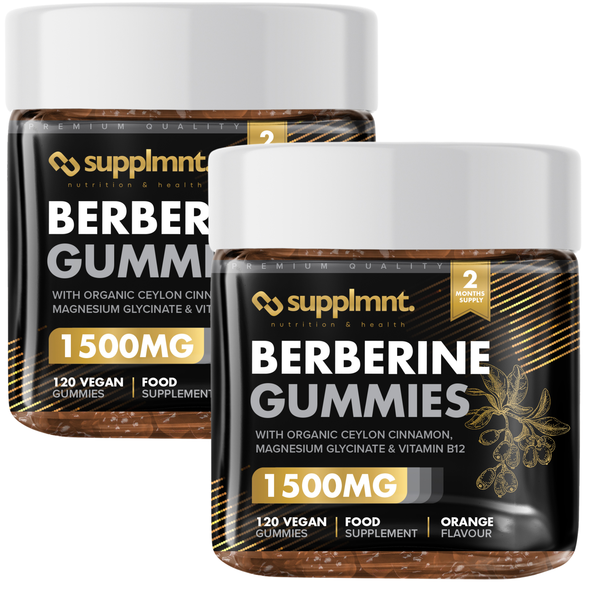 Supplmnt. Berberine Orange Gummies 120 Days