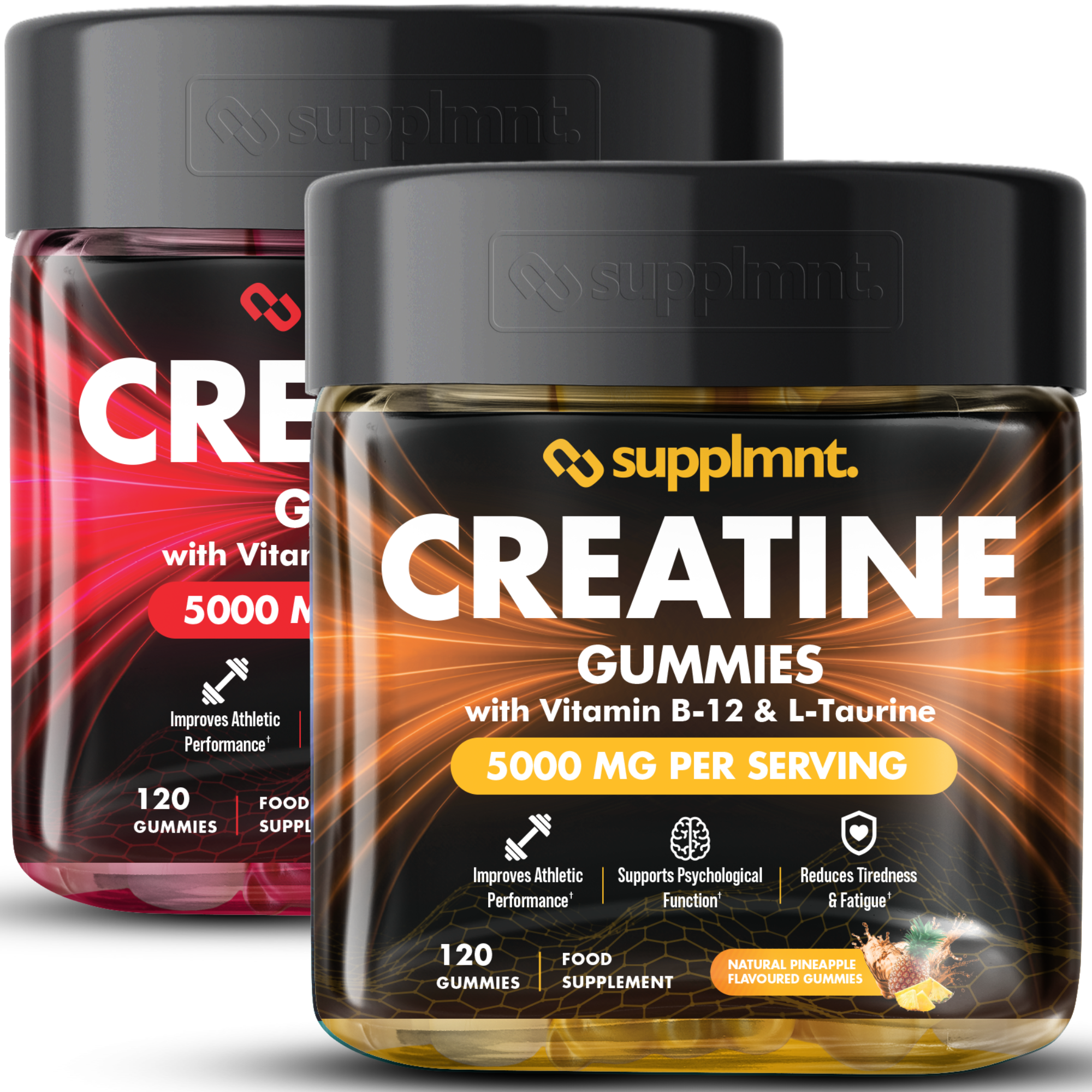 Supplmnt. Creatine Strawberry and Pineapple Gummies 60 Days