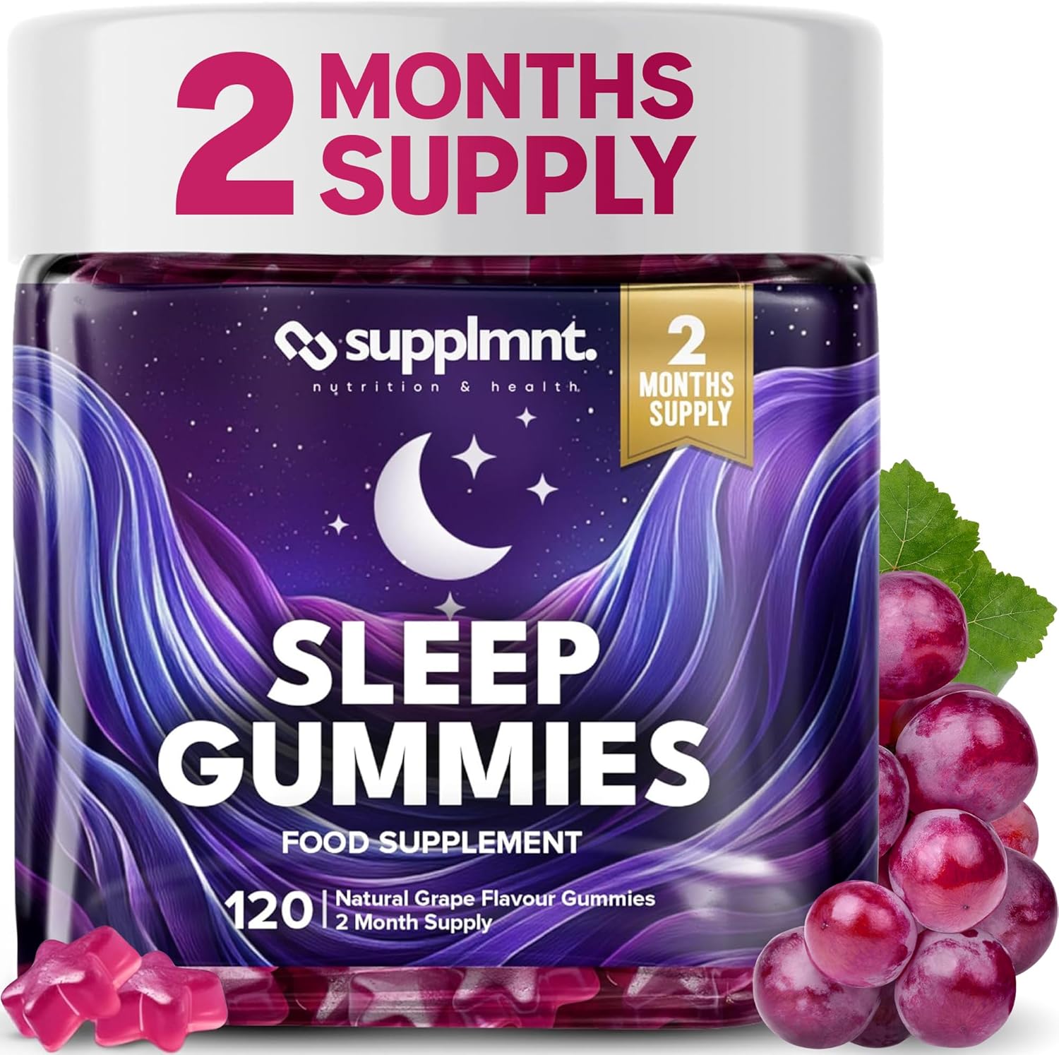 Supplmnt. Sleep Gummies 60 Days